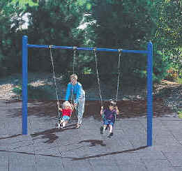 photo of a swing set