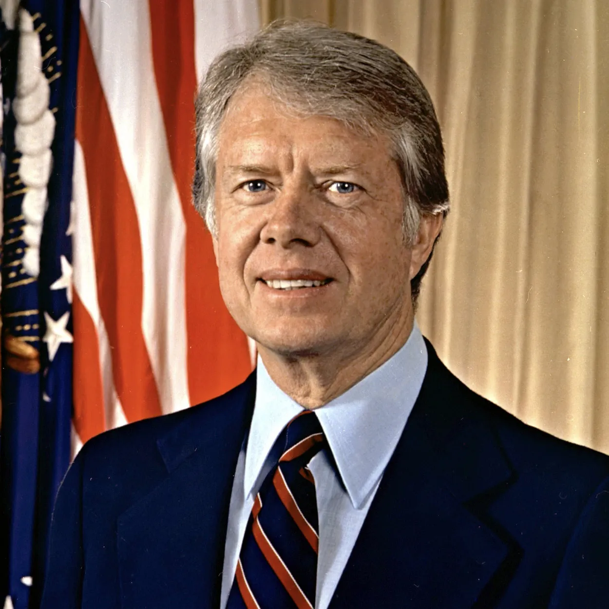 Official White House portrait of President Jimmy Carter.